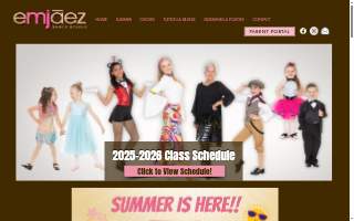 Emjaez Dance Studio website