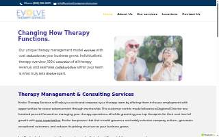 Evolve Therapy Services website