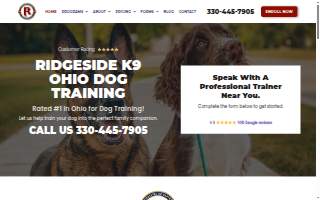 Ridgeside K9 Ohio of Bay Village website