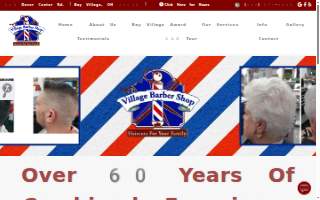 Village Barber Shop website