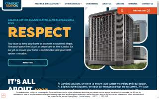 Comfort Solutions Heating & Air Conditioning website