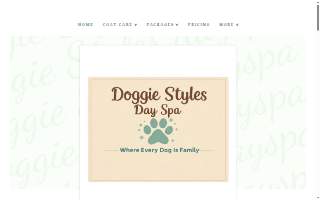 Doggie Styles Day Spa website