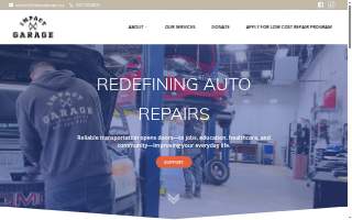 Impact Garage website