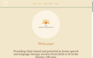 Joy Speech Therapy Services, LLC website