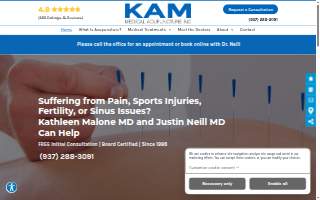 KAM Medical Acupuncture website