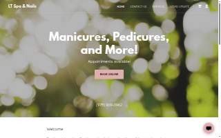 LT Nail Spa website