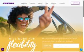 PrideStaff website
