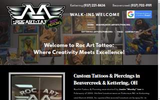 RocArt Tattoo & Piercing website