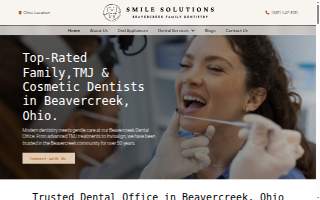 Smile Solutions Beavercreek Family Dentistry website