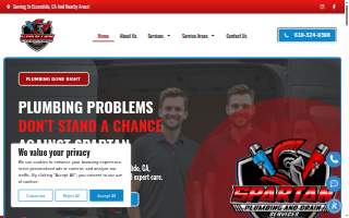 Spartan Plumbing and Drains website