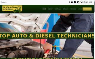 W & W Automotive & Towing - Inc. website