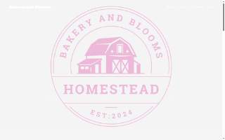 Bakery and Blooms website