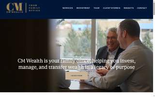CM Wealth Advisors of Bedford website