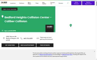 Collision Services website