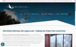 Ibis Legacy Law, LLC (formerly "Law Office of Rebecca Yingst Price") website