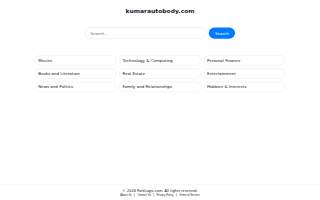 Kumar Auto Body Works website