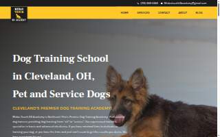 Midas Touch K9 Academy website