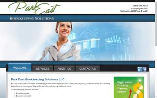 Park East Bookkeeping of Bedford Heights website
