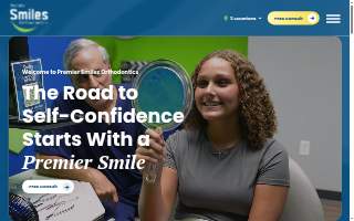 Premier Smiles Orthodontics website