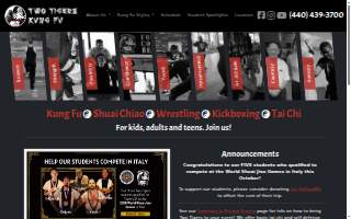Two Tigers Kung Fu of Bedford Heights website