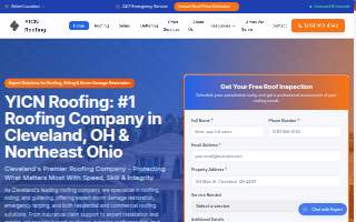 YICN Roofing (aka Your Insurance Claims Network) of Bedford Heights website