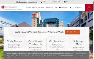 Ohio Health Centers website