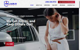 Reliable Locksmithing, LLC. - Cuyahoga Falls Ohio of Bedford website