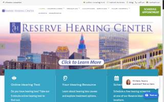 Reserve Hearing Center of Ashtabula website