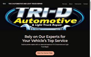 Tri-D Automotive and Light Truck Repair website