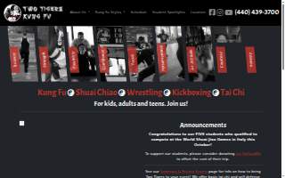 Two Tigers Kung Fu of Bedford website