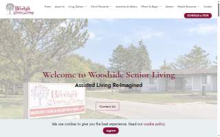 Woodside Senior Living of Bedford website