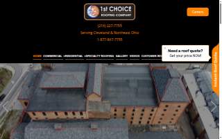 1st Choice Roofing Company of East Cleveland website