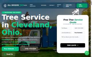 All season tree service of Berea website