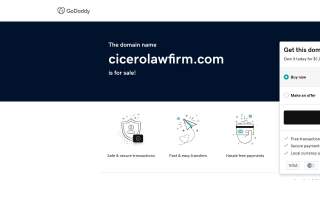 Cicero Law Firm, LLC website