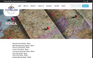 Cleveland Party Rentals of Berea website