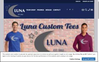 Luna Marketing Inc / Luna Team Shop website