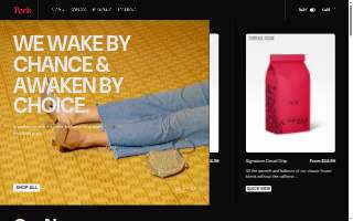 Perk Cup Café website