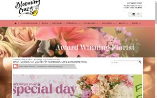 Blooming Crazy Flowers and Gifts website