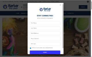 Harbor Pet Center website