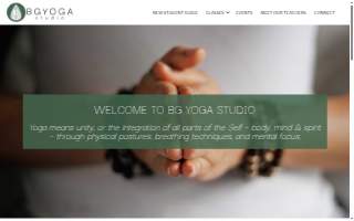 BG Yoga Studio website