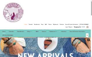 Coyote Beads & Jewelry website