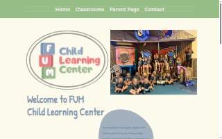 FUM Child Learning Center website