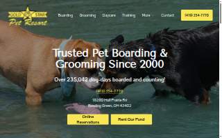 Gold Star Pet Resort Inc website