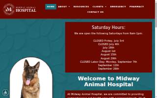 Midway Animal Hospital of Bowling Green website