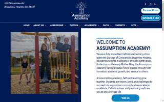 Assumption Academy website