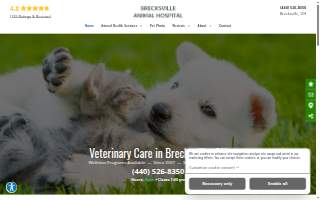 Brecksville Animal Hospital website