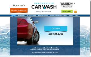 Brecksville Car Wash website