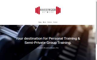 Hassinger Fitness website