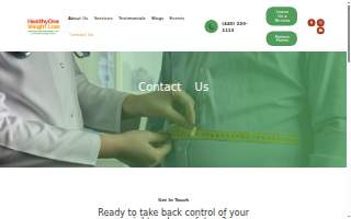 Healthy One Weight Loss website
