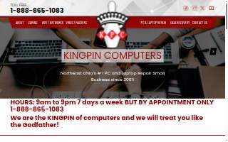 KingPin Computers of Broadview Heights website